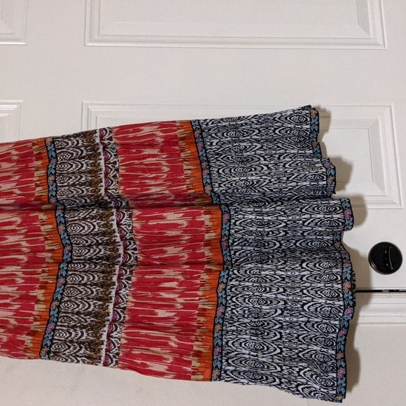 Notations Women's Colorful Hippie Maxi Skirt - Picture 5 of 6